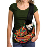 Kente Pattern Print Pet Sling Carrier