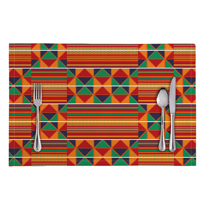 Kente Pattern Print Placemat