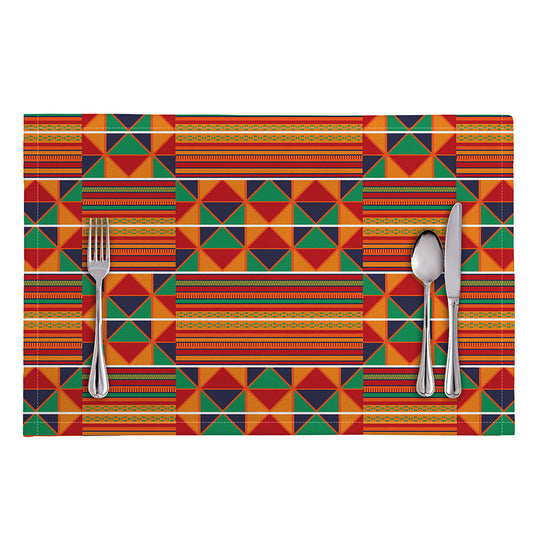 Kente Pattern Print Placemat