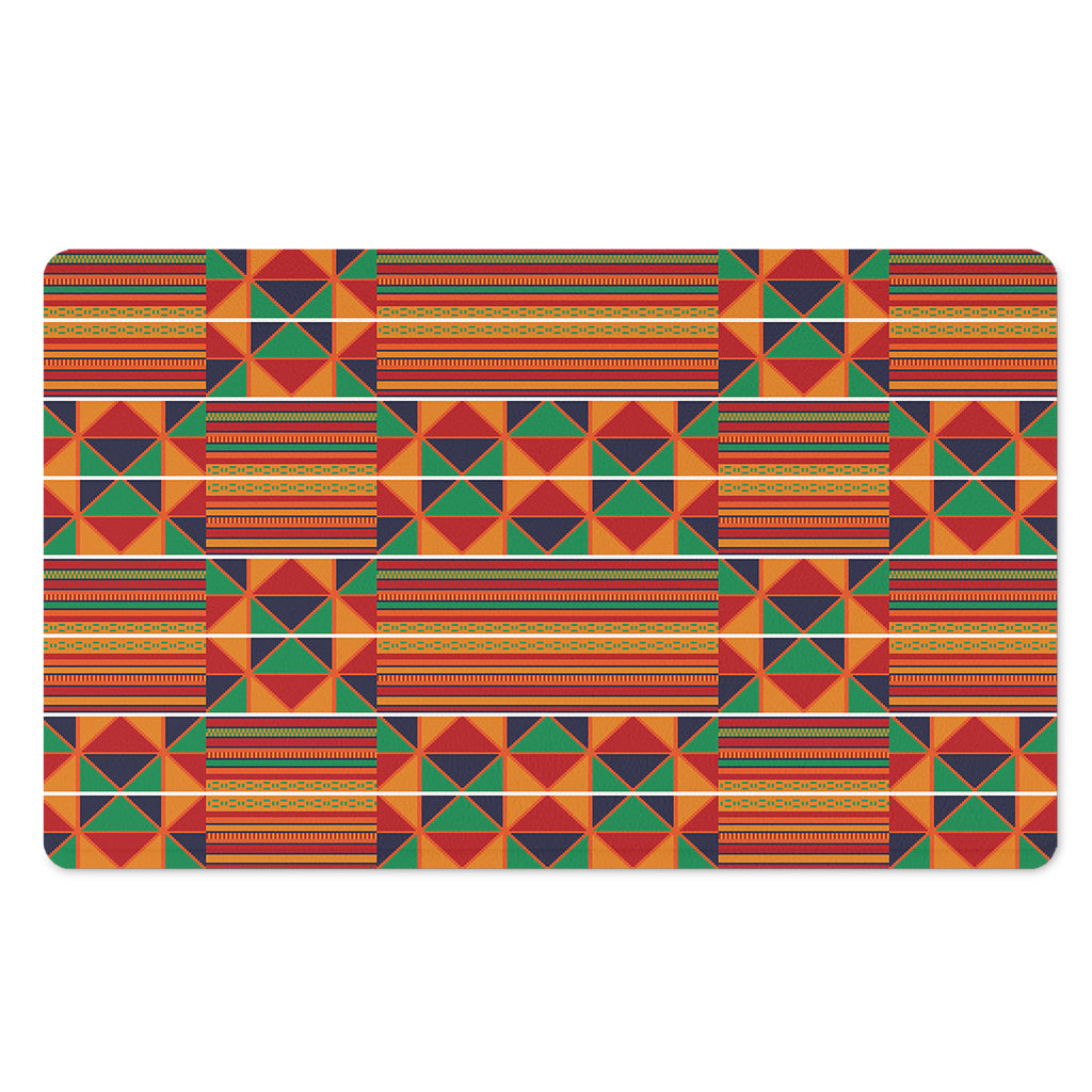 Kente Pattern Print Polyester Doormat