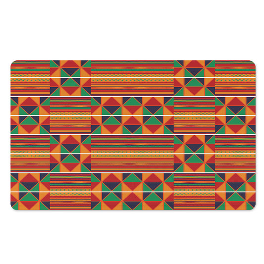Kente Pattern Print Polyester Doormat