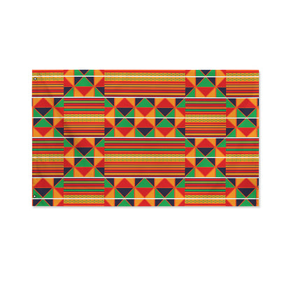 Kente Pattern Print Polyester Flag