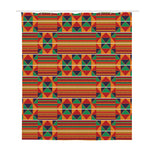 Kente Pattern Print Polyester Shower Curtain