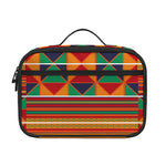 Kente Pattern Print Portable Lunch Bag