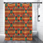 Kente Pattern Print Premium Shower Curtain
