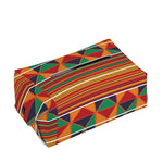 Kente Pattern Print Rectangle Tissue Box Cover