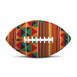 Kente Pattern Print Rugby Ball