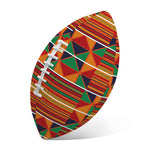 Kente Pattern Print Rugby Ball