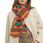 Kente Pattern Print Scarf