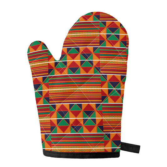 Kente Pattern Print Single Oven Mitt