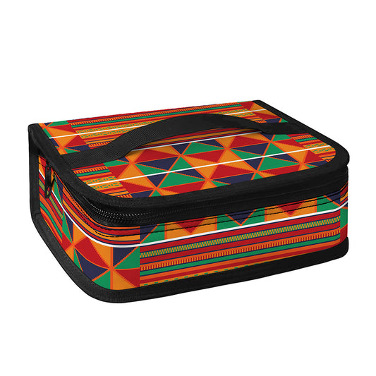 Kente Pattern Print Small Lunch Bag