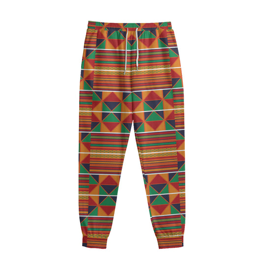 Kente Pattern Print Sweatpants