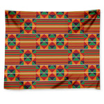 Kente Pattern Print Tapestry