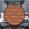 Kente Pattern Print Tire Cover