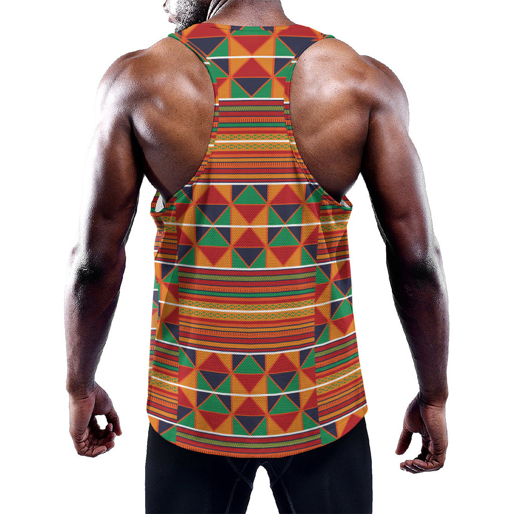 Kente Pattern Print Training Tank Top