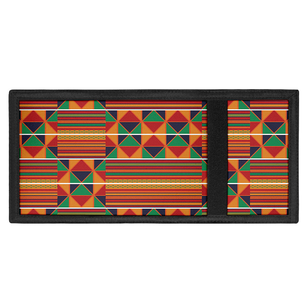 Kente Pattern Print Trifold Wallet