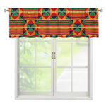 Kente Pattern Print Window Valance