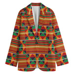 Kente Pattern Print Women's Blazer