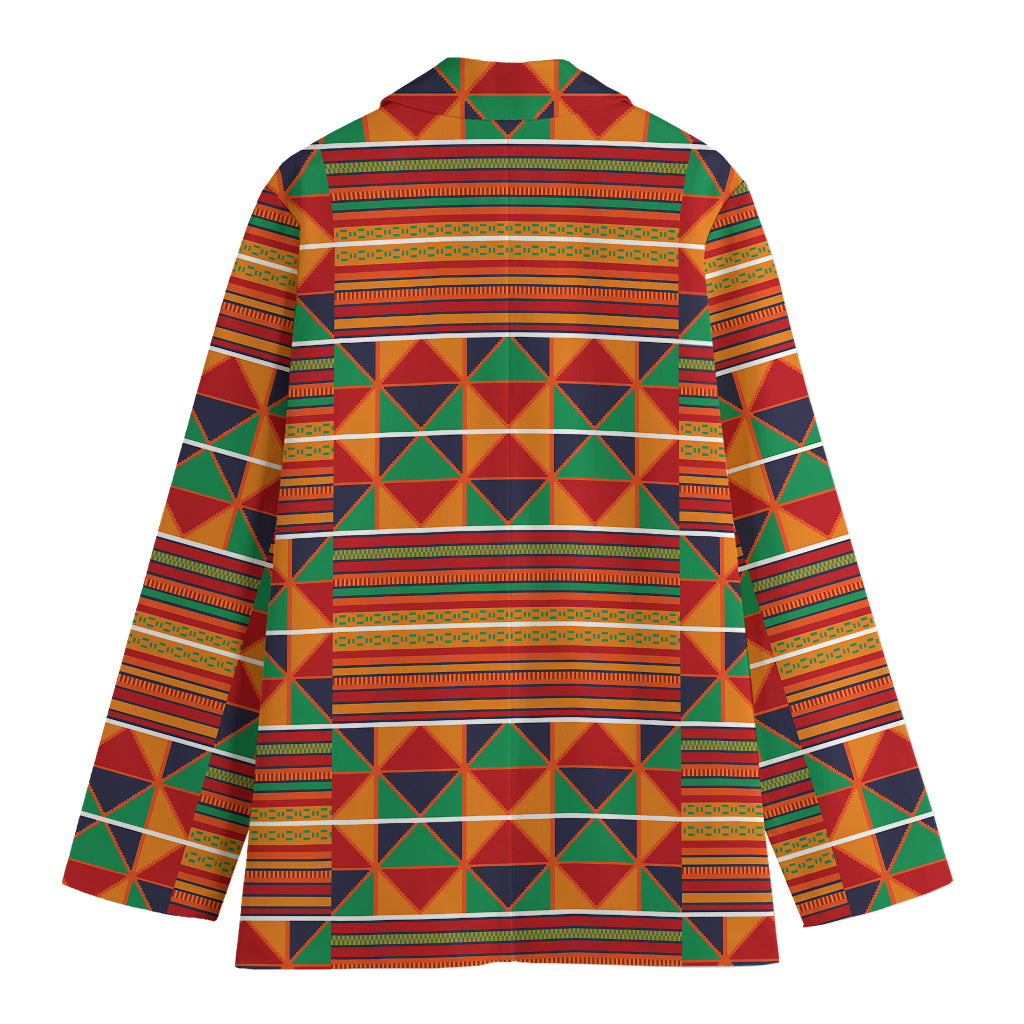 Kente Pattern Print Women's Blazer