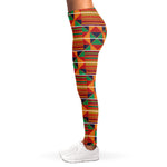 Kente Pattern Print Women's Leggings