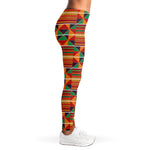 Kente Pattern Print Women's Leggings