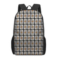 King Of Clubs Playing Card Pattern Print 17 Inch Backpack
