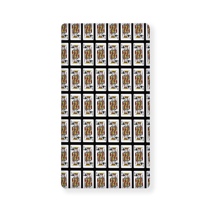 King Of Clubs Playing Card Pattern Print Baby Crib Sheet
