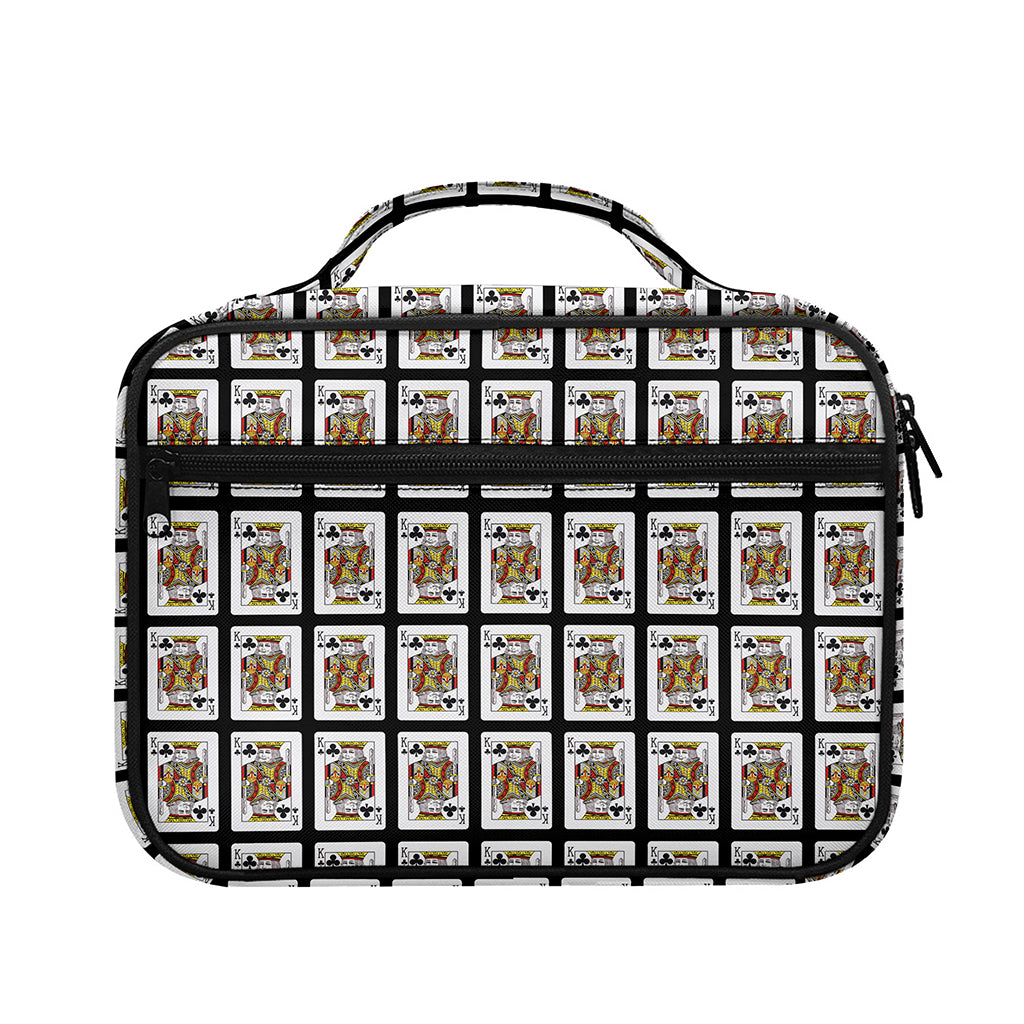 King Of Clubs Playing Card Pattern Print Briefcase Bible Bag