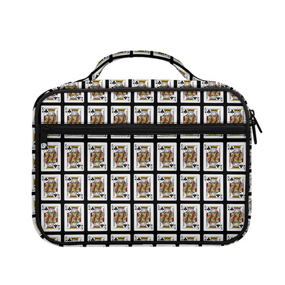 King Of Clubs Playing Card Pattern Print Briefcase Bible Bag