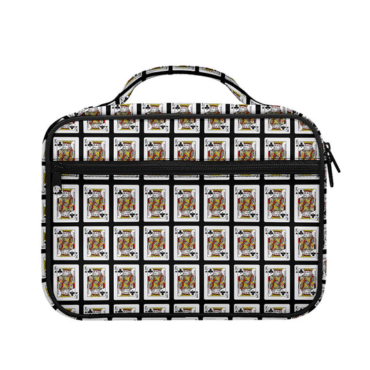 King Of Clubs Playing Card Pattern Print Briefcase Bible Bag