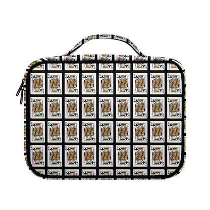 King Of Clubs Playing Card Pattern Print Briefcase Bible Bag