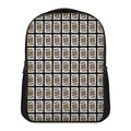 King Of Clubs Playing Card Pattern Print Casual Backpack