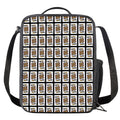 King Of Clubs Playing Card Pattern Print Crossbody Lunch Bag