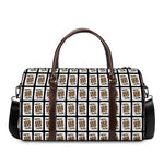 King Of Clubs Playing Card Pattern Print Duffle Bag