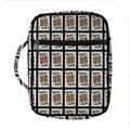 King Of Clubs Playing Card Pattern Print Front Pocket Bible Bag