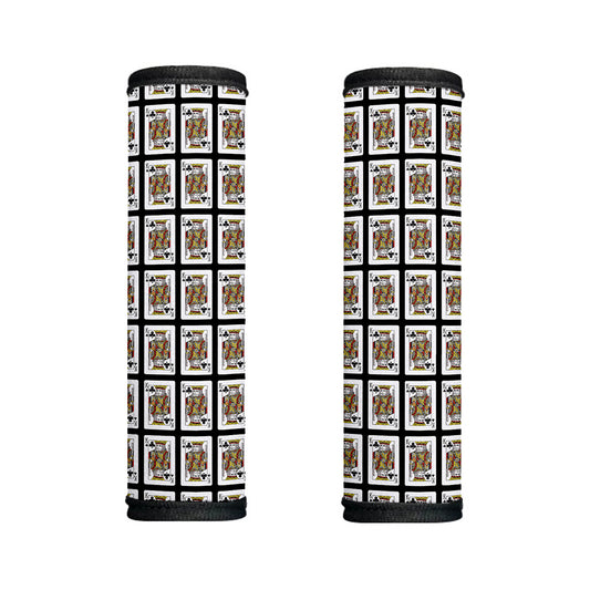 King Of Clubs Playing Card Pattern Print Handle Covers