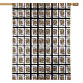 King Of Clubs Playing Card Pattern Print House Flag