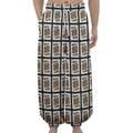 King Of Clubs Playing Card Pattern Print Lantern Pants