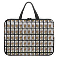 King Of Clubs Playing Card Pattern Print Laptop Sleeve With Handle