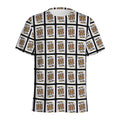 King Of Clubs Playing Card Pattern Print Men's Athletic T-Shirt