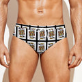King Of Clubs Playing Card Pattern Print Men's Swim Briefs