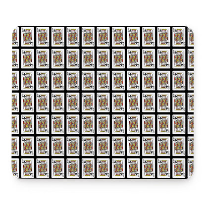 King Of Clubs Playing Card Pattern Print Mouse Pad