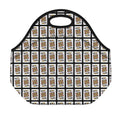 King Of Clubs Playing Card Pattern Print Neoprene Lunch Bag
