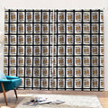 King Of Clubs Playing Card Pattern Print Pencil Pleat Curtains