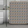 King Of Clubs Playing Card Pattern Print Polyester Shower Curtain