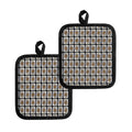 King Of Clubs Playing Card Pattern Print Pot Holders
