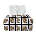 King Of Clubs Playing Card Pattern Print Rectangle Tissue Box Cover