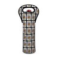 King Of Clubs Playing Card Pattern Print Single Neoprene Wine Tote