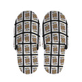 King Of Clubs Playing Card Pattern Print Slippers