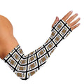 King Of Clubs Playing Card Pattern Print Sun Protection Arm Sleeves